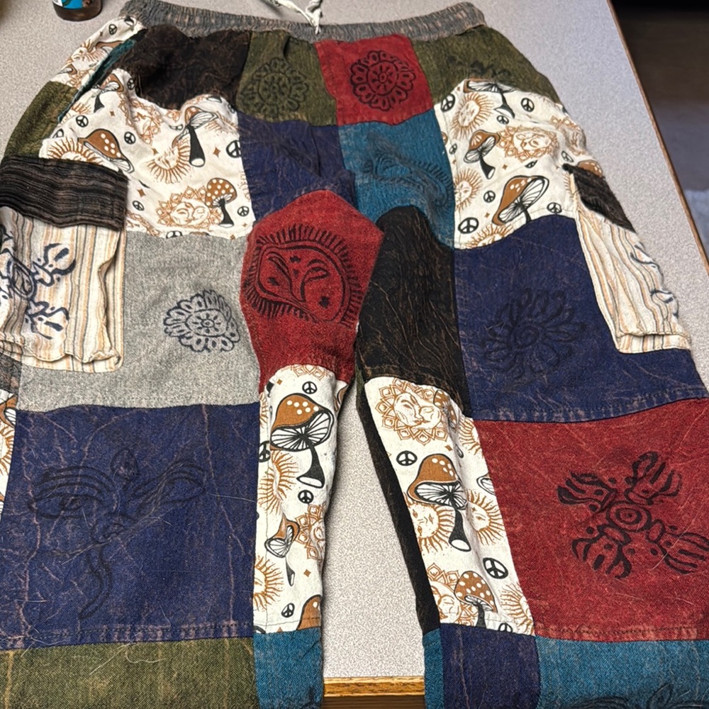 Colorful Patchwork Pants